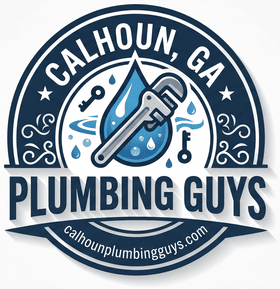 Calhoun Plumbing Guys logo, Home in Calhoun, GA